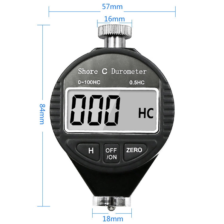 Electronic Digital Display Hard Meter Plastic Rubber Silicone Tire Hardness Meter, Model: 0-100HD D - Measuring Tools by PMC Jewellery | Online Shopping South Africa | PMC Jewellery