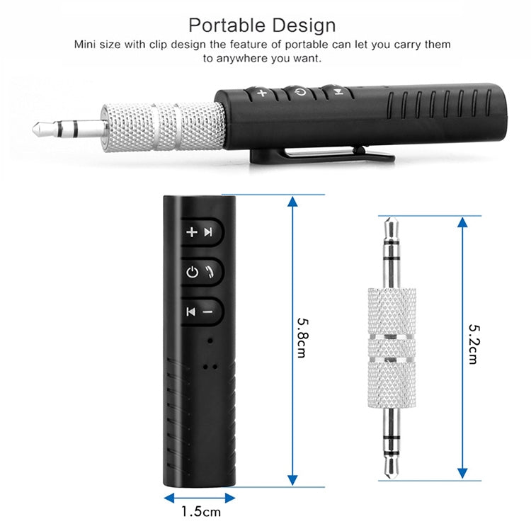 H-139 3.5mm Lavalier Bluetooth Audio Receiver with Metal Adapter(Red) - Audio Receiver Transmitter by PMC TechLife | Online Shopping South Africa | PMC TechLife