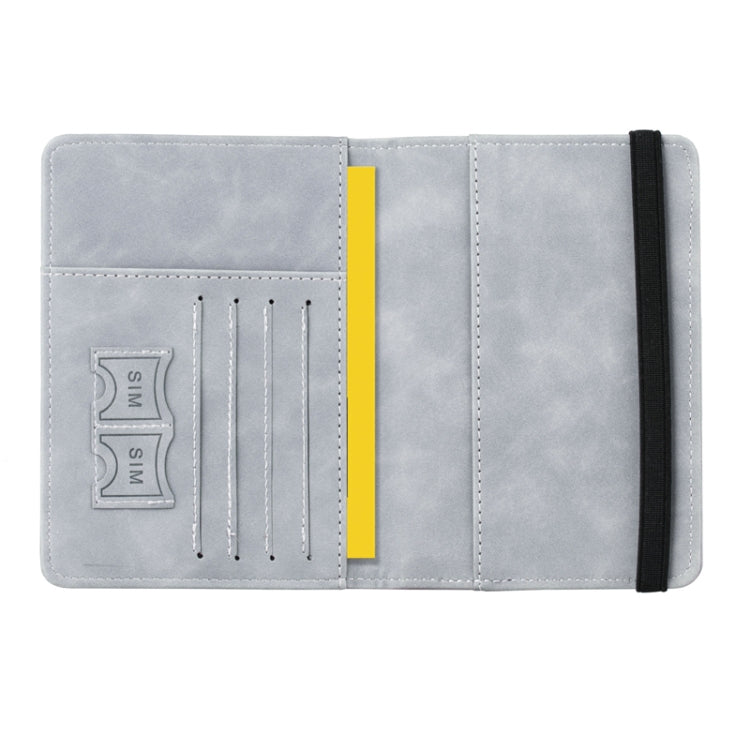 RFID Travel Passport Card Bag Elastic Band Protective Case(Gray) - free shipping - PMC TechLife - Order now!