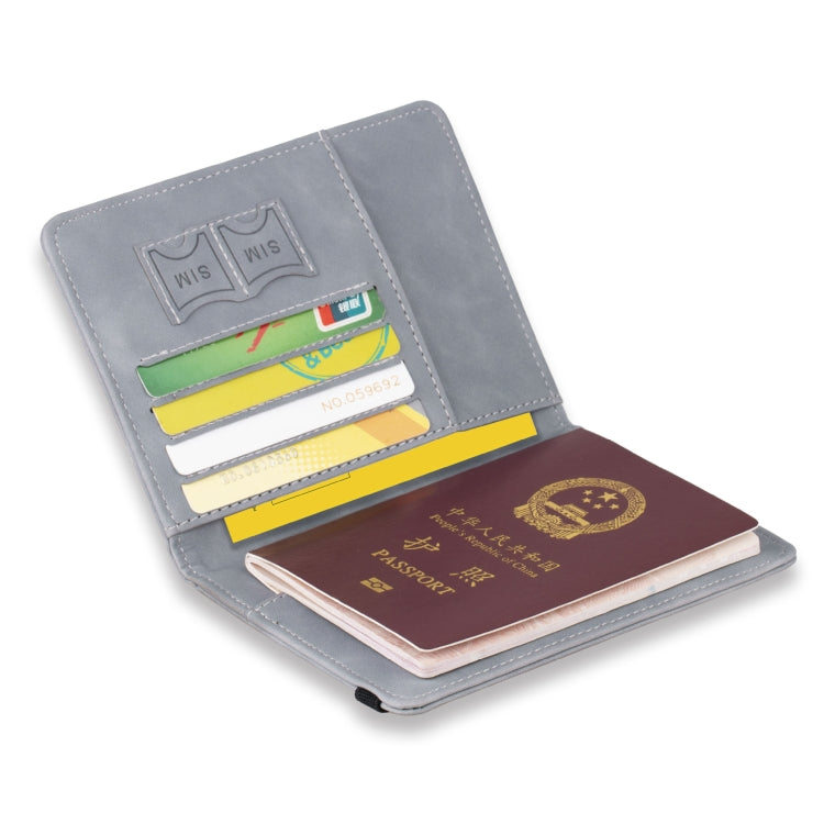 RFID Travel Passport Card Bag Elastic Band Protective Case(Gray) - free shipping - PMC TechLife - Order now!