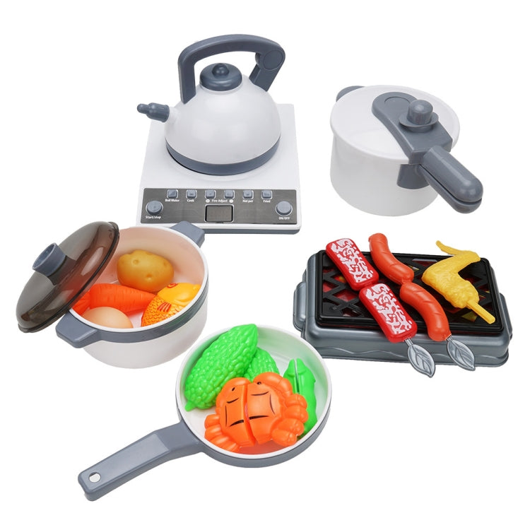 MoFun 5715 52 in 1 Children Pretend Play Kitchen Home Appliances Toys Simulation Cooker Kitchenware Food Set(White) - Pretend Play Toys by MoFun | Online Shopping South Africa | PMC Jewellery