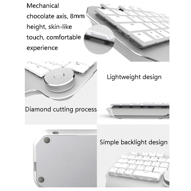 DELUX T11 29 Keys Single-Hand Keyboard Shortcut Key Speech Tool Flat Keyboard, Colour: Dark Grey - free shipping - PMC TechLife - Order now!