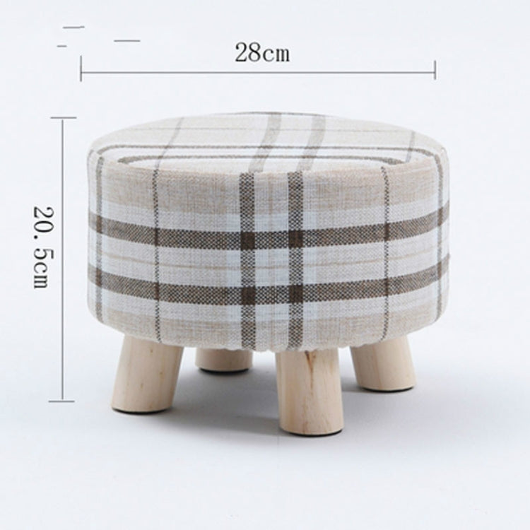 Fashion Creative Small Stool Living Room Home Solid Wood Small Chair(Grey) - Chairs by PMC Jewellery | Online Shopping South Africa | PMC Jewellery
