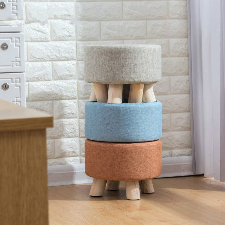 Fashion Creative Small Stool Living Room Home Solid Wood Small Chair(Green) - Chairs by PMC TechLife | Online Shopping South Africa | PMC TechLife | Buy Now Pay Later Mobicred