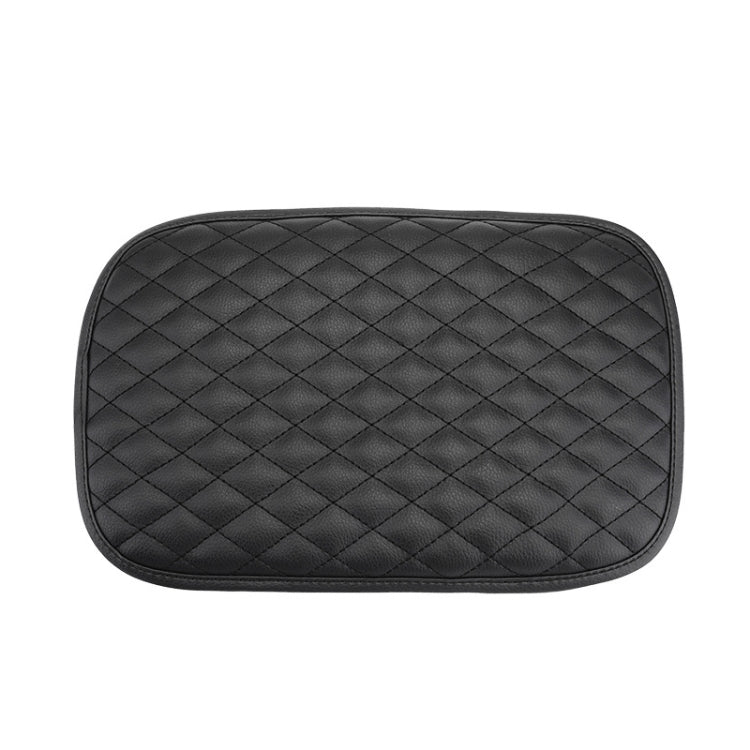 Leather Car Universal Central Armrests Pad Anti-Slip Armrest Box Mat(Black) - Seat Accessories by PMC TechLife | Online Shopping South Africa | PMC TechLife | Buy Now Pay Later Mobicred