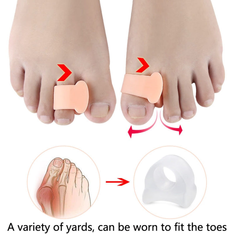 10 Pairs Great Toe Orthosis Separator Soft and Comfortable Toe Care Cover, Size: L(Skin Color) - Corrector by PMC Jewellery | Online Shopping South Africa | PMC Jewellery