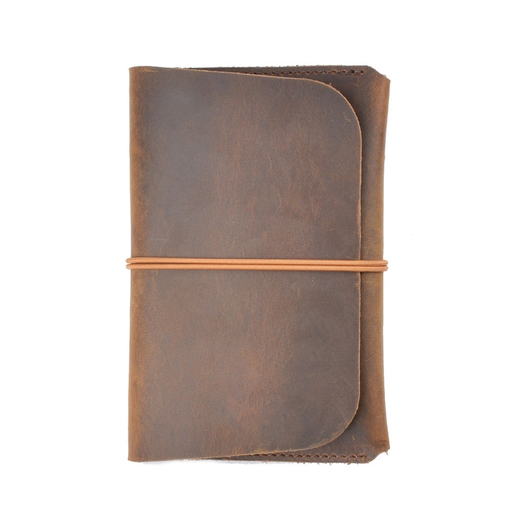 Crazy Horse Skin  Passport Bag Document Holder Retro Boarding Pass Wallet Card Holder(Brown) - Card & Passport Bags by PMC Jewellery | Online Shopping South Africa | PMC Jewellery