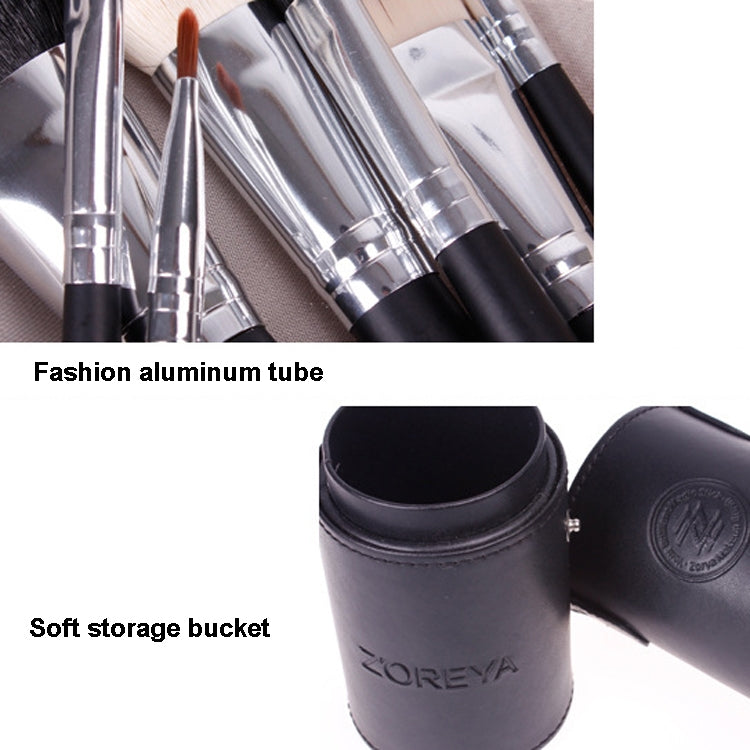 ZOREYA 7-In-1 Portable Bucket Makeup Brush Set For Beginners Makeup Bucket Brush, Exterior color: Green - Makeup Brushes by PMC Jewellery | Online Shopping South Africa | PMC Jewellery