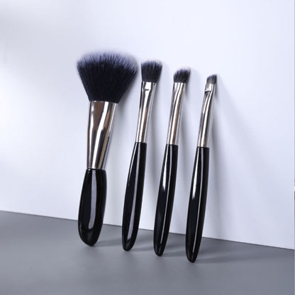 4 In 1 Black Pebbles Makeup Brush Set Eyeshadow Brush Foundation Brush Portable Makeup Brush,Style: Bare Brush - Makeup Brushes by PMC Jewellery | Online Shopping South Africa | PMC Jewellery