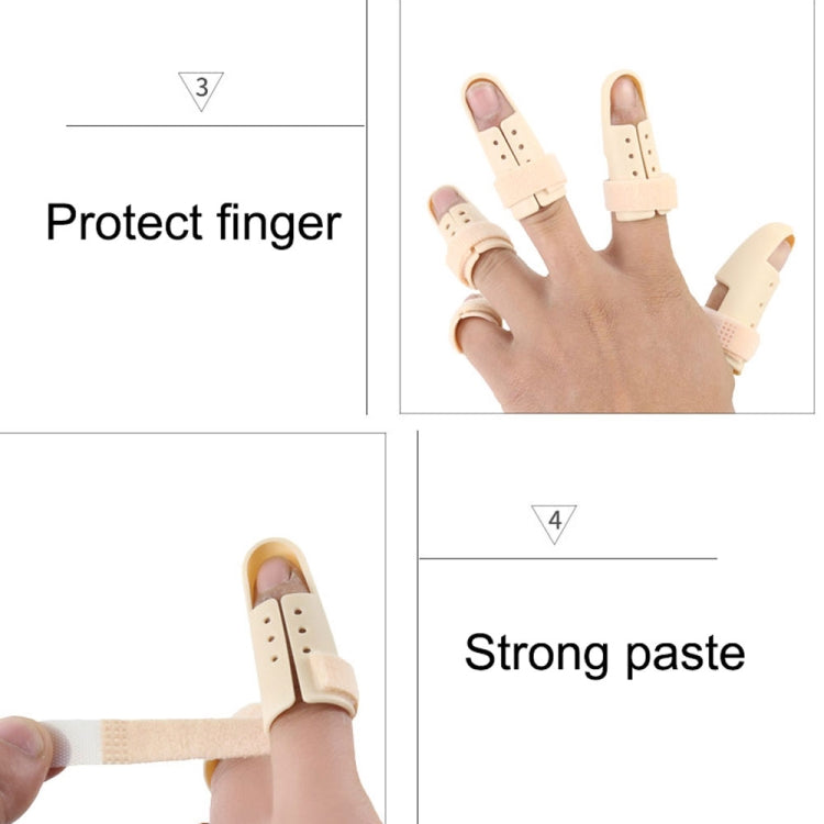 4 PCS Finger Splint Brace Adjustable Finger Support Protector For Fingers Arthritis Joint Finger Injury, Specification: No. 3: 52-55mm(Complexion) - Corrector by PMC Jewellery | Online Shopping South Africa | PMC Jewellery