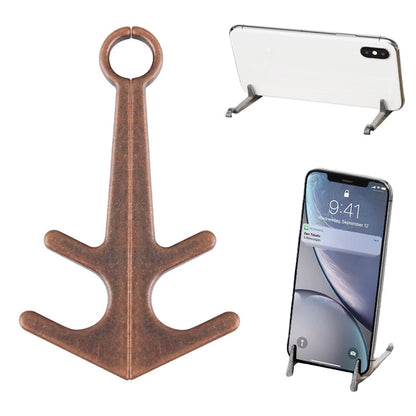 Mini Lazy Desktop Mobile Phone Bracket Multifunction Magnetic Anchor Tablet Stand(Retro Copper) - Desktop Holder by PMC Jewellery | Online Shopping South Africa | PMC Jewellery