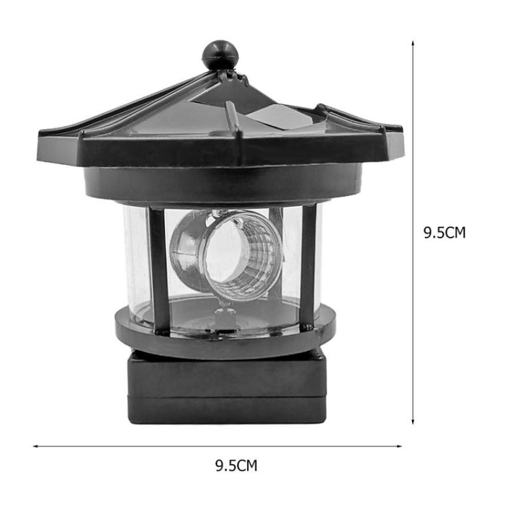 Outdoor Waterproof LED Solar Rotating Lighthouse Garden Decoration Induction Landscape Light(Red) - With Solar Panel by PMC Jewellery | Online Shopping South Africa | PMC Jewellery