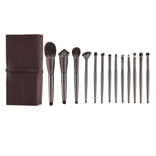 Makeup Brush Beginner Trimming Loose Powder Brush Eye Shadow Brush Makeup Brush,Style： 14 In 1 With PU Bag - Makeup Brushes by PMC Jewellery | Online Shopping South Africa | PMC Jewellery