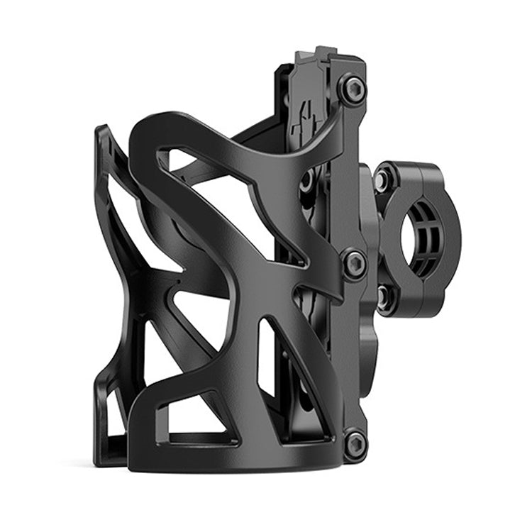 SMCP5456 Motorcycle Drink Holder Bicycle Cup Rack Kettle Frame Modified Accessories, Colour: With Pipe Clamp (Black) - Holders by PMC Jewellery | Online Shopping South Africa | PMC Jewellery