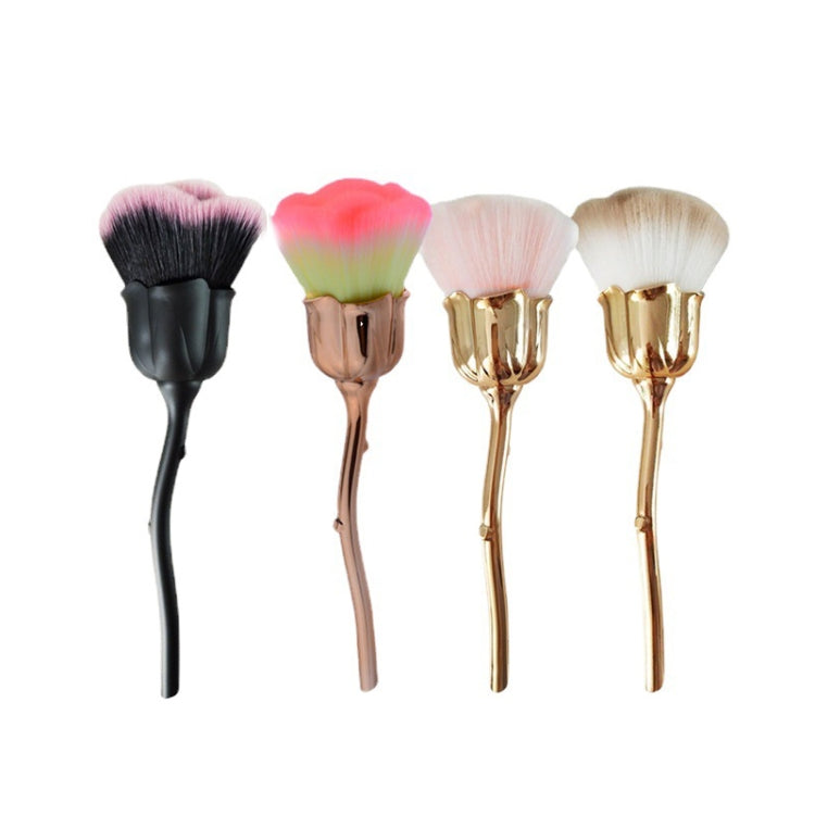 Rose Flower Makeup Brush Loose Powder Brush Beauty Tools(Pink  Hair) - Makeup Brushes by PMC Jewellery | Online Shopping South Africa | PMC Jewellery