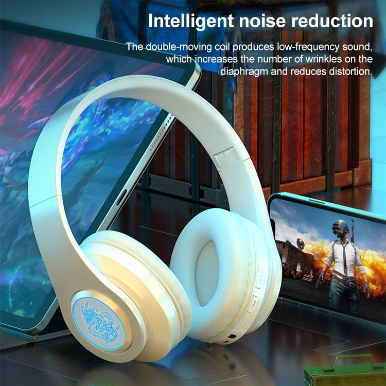 B39 Wireless Bluetooth Headset Subwoofer With Breathing Light Support TF Card(Black Red) - Headset & Headphone by PMC TechLife | Online Shopping South Africa | PMC TechLife | Buy Now Pay Later Mobicred