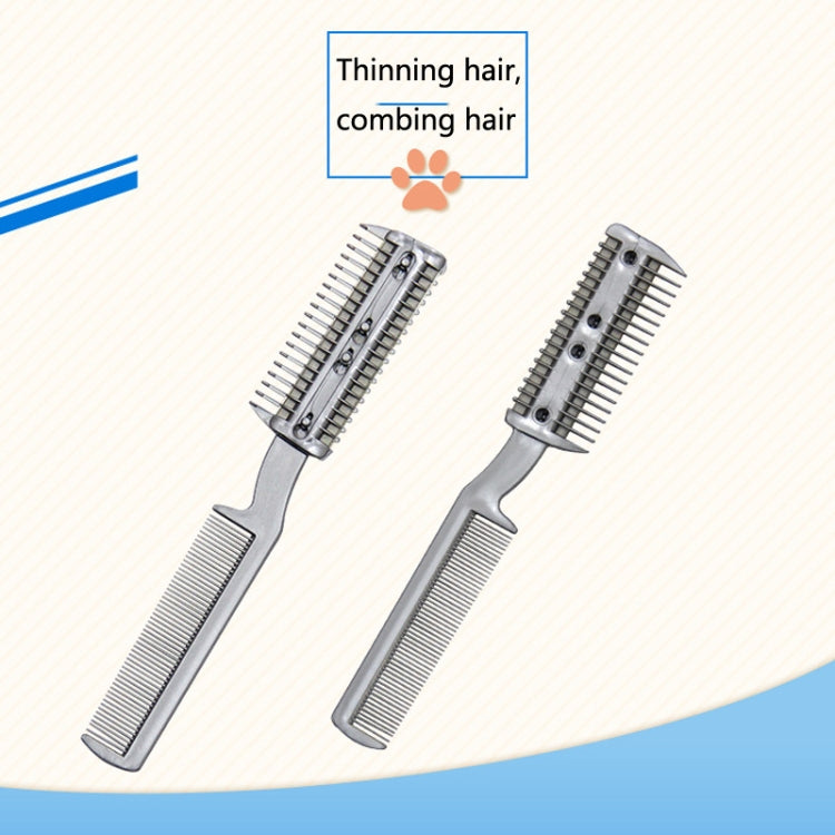 92502 2 PCS Pet Cleaning Dead Hair Hair Removal Knife Soft Hair Removal Comb - Pet Care by PMC Jewellery | Online Shopping South Africa | PMC Jewellery