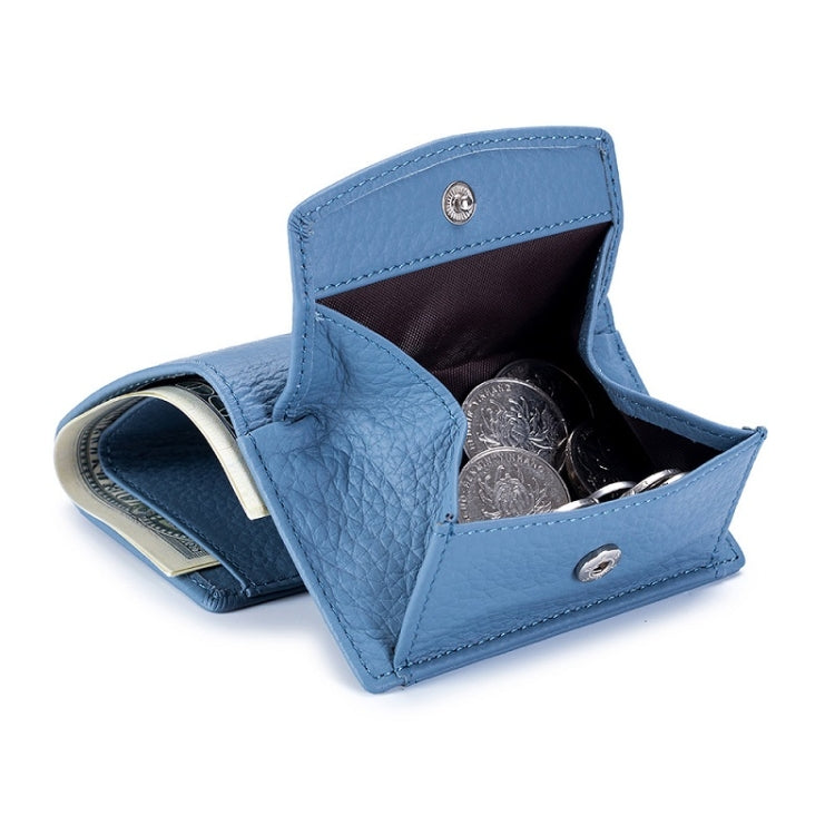 CL-2753 Leather RFID Short Coin Purse Wallet(Dark Green) - free shipping - PMC TechLife - Order now!
