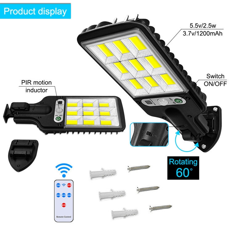 616 Solar Street Light LED Human Body Induction Garden Light, Spec: 28 SMD No Remote Control - LED Street Light by PMC TechLife | Online Shopping South Africa | PMC TechLife