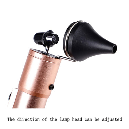 Ear Cleaning Hand Lamp USB Charging Otoscope(Elegant Gold) - Ear Care Tools by PMC Jewellery | Online Shopping South Africa | PMC Jewellery