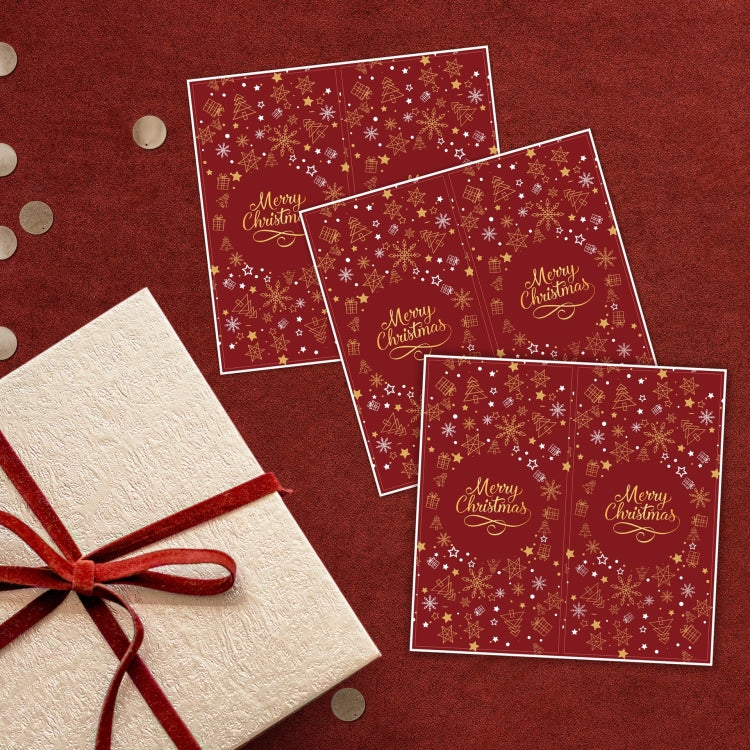 Merry Christmas Rectangular Gift Box Seal Stickers(C1) - Sticker & Tags by PMC TechLife | Online Shopping South Africa | PMC TechLife