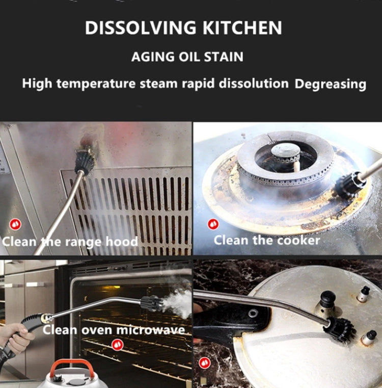 Steam Cleaner High Temperature Sterilization Cleaning Machine with 1L Water Tank 220V EU Plug(White) - free shipping - PMC TechLife - Order now!