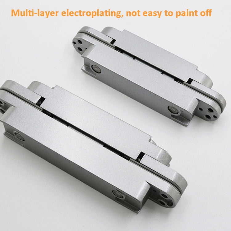 Three-Dimensional Adjustable Cross Hinge Folding Door Concealed Hinge, Specification: No. 2 Sand Silver 60kg - Furniture Accessories by PMC TechLife | Online Shopping South Africa | PMC TechLife