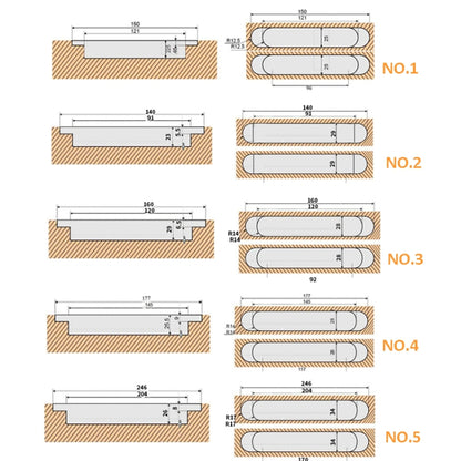 Three-Dimensional Adjustable Cross Hinge Folding Door Concealed Hinge, Specification: No. 5 Sand Silver 120kg - Furniture Accessories by PMC Jewellery | Online Shopping South Africa | PMC Jewellery