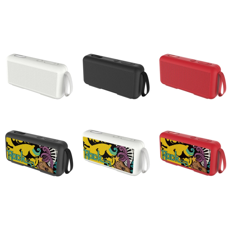 DoRealMe F0 TWS Mini Graffiti Bluetooth Speaker Support FM / TF Card(Black) - Mini Speaker by PMC Jewellery | Online Shopping South Africa | PMC Jewellery