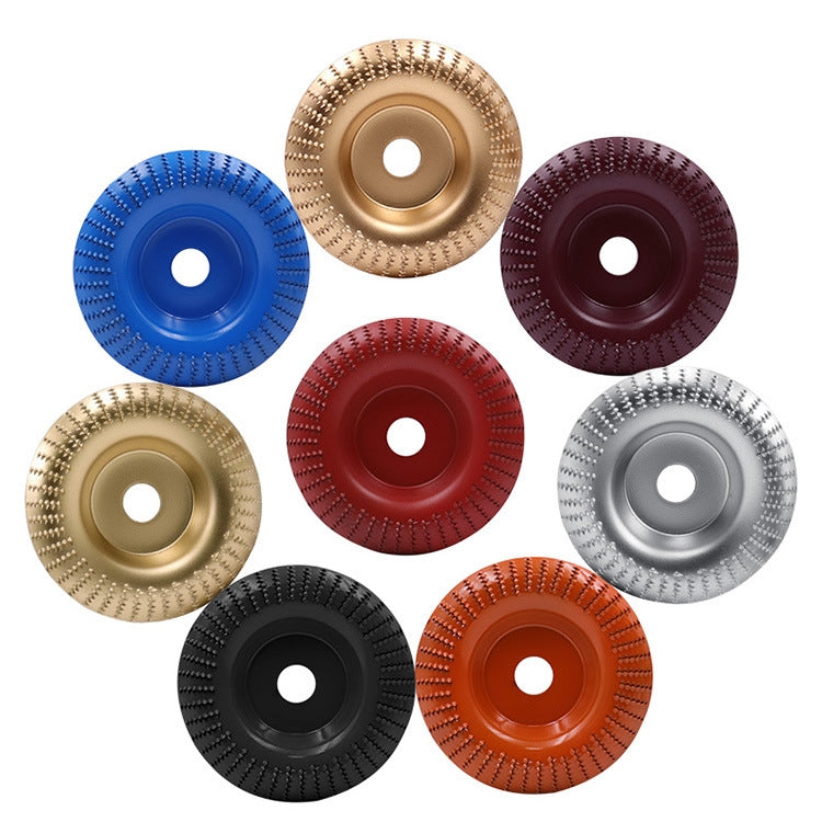 Woodworking Sanding Plastic Stab Discs Hard Round Grinding Wheels For Angle Grinders, Specification: 100mm Golden Curved - Abrasive Tools & Accessories by PMC TechLife | Online Shopping South Africa | PMC TechLife