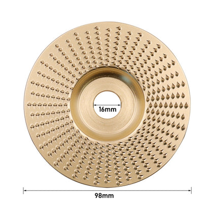 Woodworking Sanding Plastic Stab Discs Hard Round Grinding Wheels For Angle Grinders, Specification: 98mm Golden Plane - Abrasive Tools & Accessories by PMC Jewellery | Online Shopping South Africa | PMC Jewellery