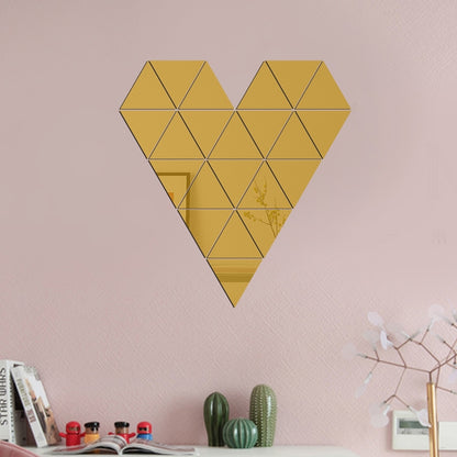 Ym300 16 PCS / Set Home Personal Wall Stickers DIY Acrylic Wall Decorative Mirror(Hexagon Silver) - Decorative Mirrors by PMC Jewellery | Online Shopping South Africa | PMC Jewellery