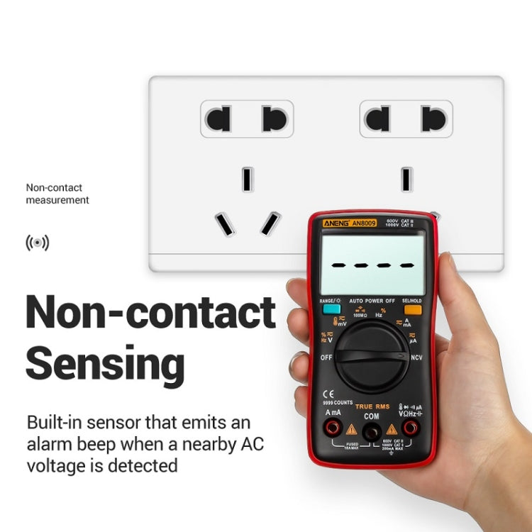 ANENG AN8009 NVC Digital Display Multimeter, Specification: Standard(Black) - free shipping - PMC TechLife - Order now!