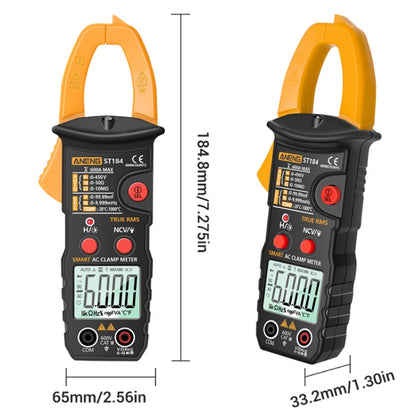 ANENG ST184 Automatically Identify Clamp-On Smart Digital Multimeter(Red) - Digital Multimeter by ANENG | Online Shopping South Africa | PMC Jewellery | Buy Now Pay Later Mobicred