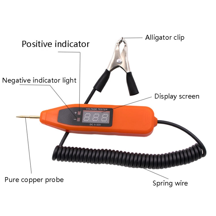 Auto Repair LCD Test Pen Car Circuit Repair Tool(Black) - Electronic Test by PMC TechLife | Online Shopping South Africa | PMC TechLife