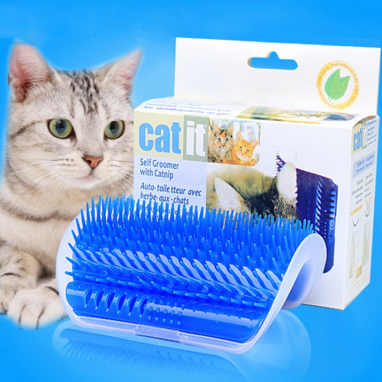 Pet Cat Corner Rub Hair Massage Brush(Green) - Brushes by PMC Jewellery | Online Shopping South Africa | PMC Jewellery
