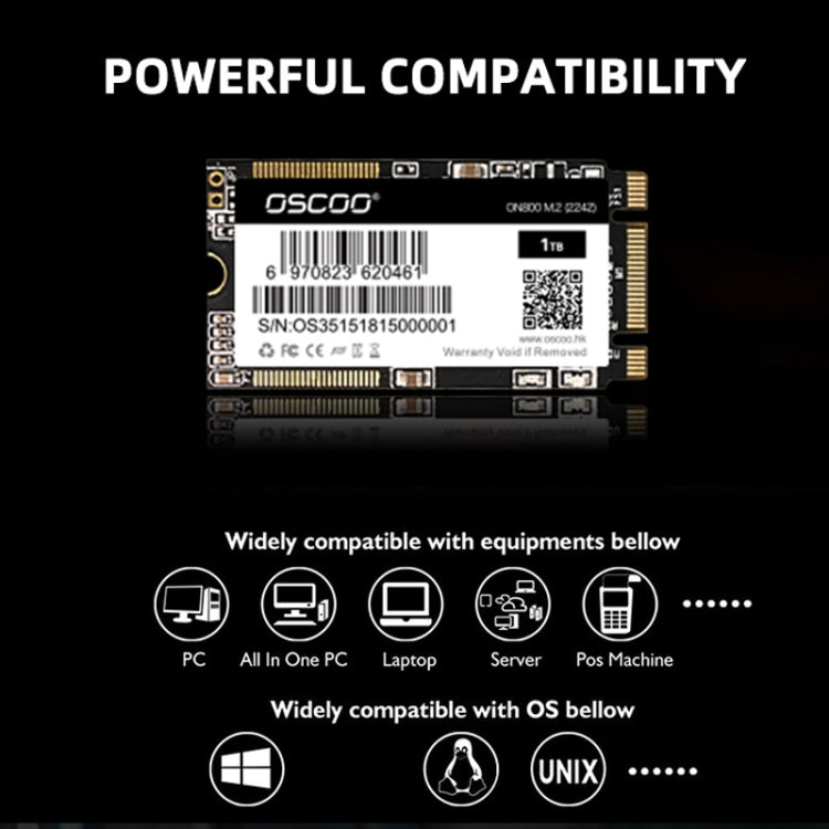 OSCOO ON800 M.2 2242 Computer SSD Solid State Drive, Capacity: 256GB - Solid State Drives by OSCOO | Online Shopping South Africa | PMC Jewellery