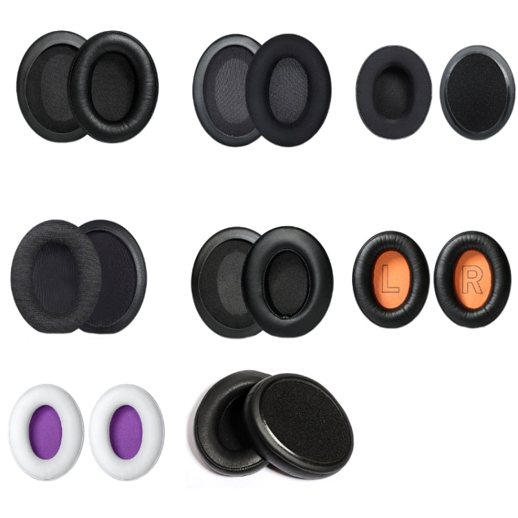 1 Pair Headset Earmuffs For Kingston HyperX Cloud II / Silver / Alpha / Flight / Stinger, Colour: Black Ice-skinned - Earmuff & Pad by PMC TechLife | Online Shopping South Africa | PMC TechLife