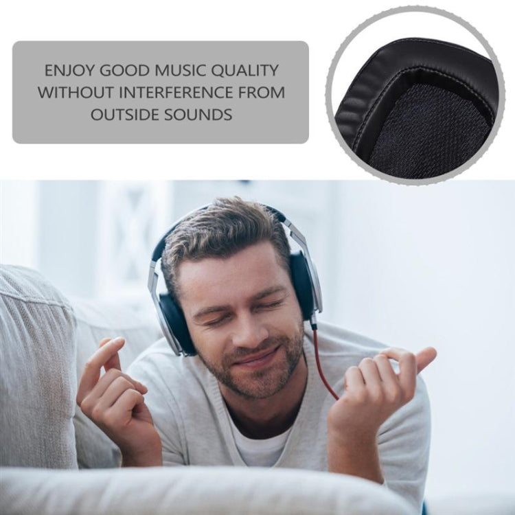 2 PCS Headset Sponge Earpads For Logitech G633 / G933, Colour: Black Gel - Earmuff & Pad by PMC Jewellery | Online Shopping South Africa | PMC Jewellery