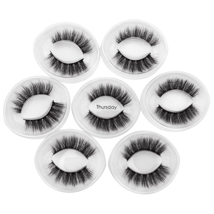 ShidiShangpin 3D Mink False Eyelashes Natural Three-Dimensional 7 Pairs Of Eyelashes Set(Thursday) - Eyes by PMC Jewellery | Online Shopping South Africa | PMC Jewellery