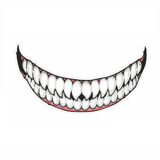 J06 Motorcycle Helmet Sticker Small Teeth - Decorative Sticker by PMC Jewellery | Online Shopping South Africa | PMC Jewellery