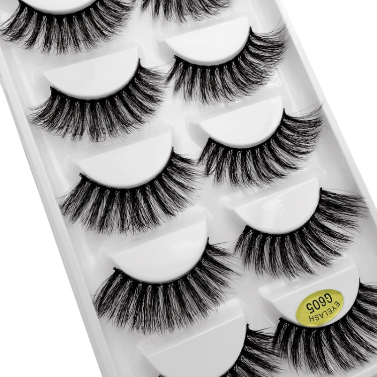 ShiDiShangPin 5 Pairs Mink Fake Eyelashes With Tweezers(G601) - Eyes by PMC Jewellery | Online Shopping South Africa | PMC Jewellery