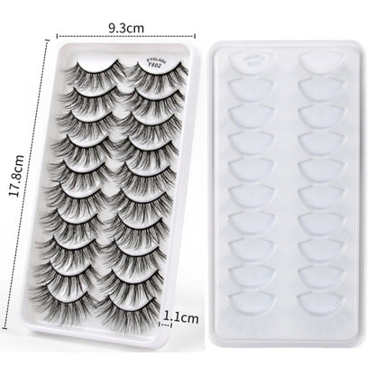 10 Pairs 3D Cat Eye False Eyelashes Naturally Thick And Fluffy Eyelashes(Y609) - Eyes by PMC Jewellery | Online Shopping South Africa | PMC Jewellery