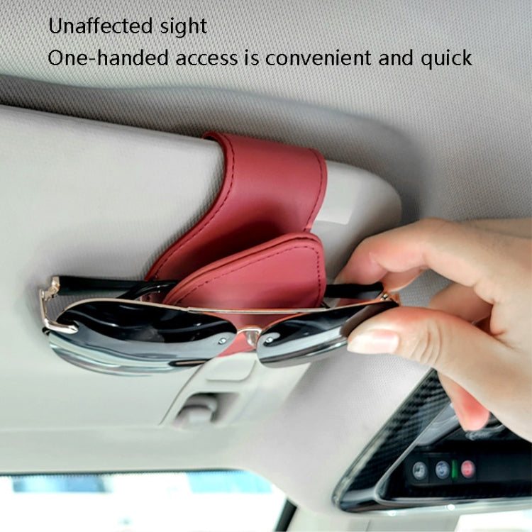 Car Sun Visor Glasses Clip Ticket Storage Clip(Black) - Sunglasses & Glasses Clips by PMC Jewellery | Online Shopping South Africa | PMC Jewellery