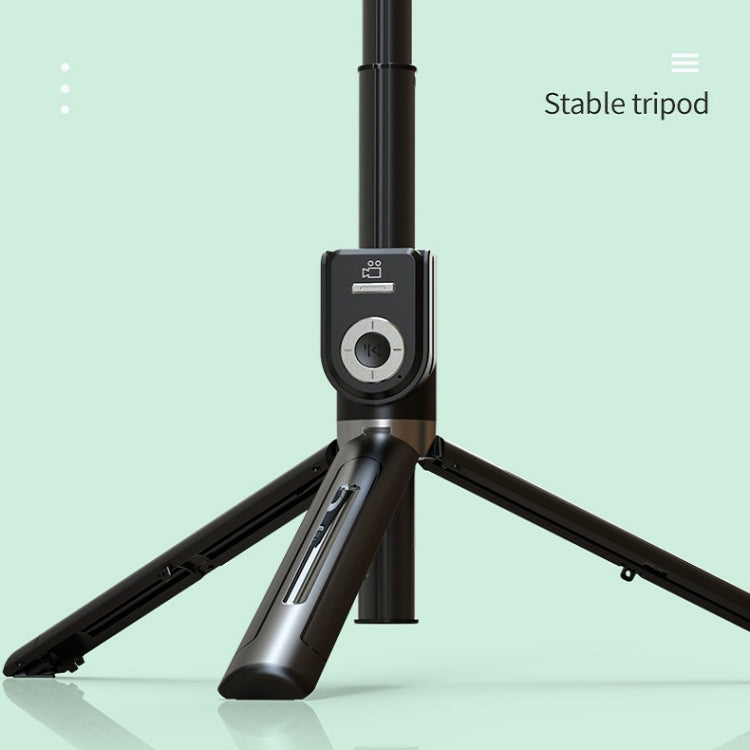 P81 1.7m Integrated Bluetooth Selfie Stick With TIKTOK Remote Control Makeup Mirror - Selfie Sticks by PMC Jewellery | Online Shopping South Africa | PMC Jewellery
