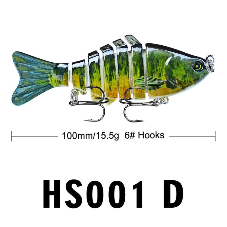 2 PCS PROBEROS HS001 10cm 15.5g Road Sub-Fish Bait Plastic Hard Bait(D) - Fishing Lures by PMC Jewellery | Online Shopping South Africa | PMC Jewellery