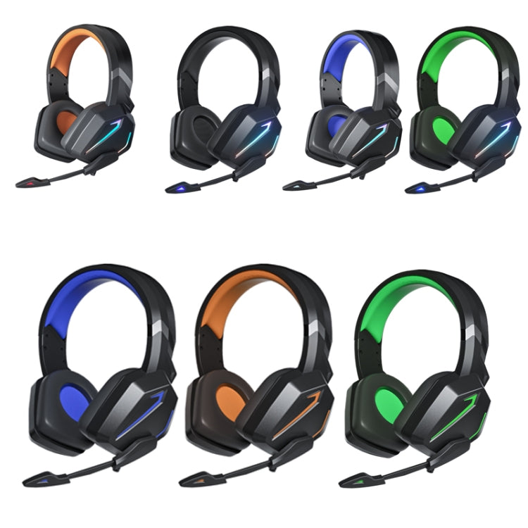Soyto SY-G20 RGB Dual Streamer Gaming Computer Headset, Style: Lighting Version (Black Green) - Multimedia Headset by Soyto | Online Shopping South Africa | PMC Jewellery