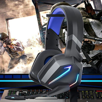 Soyto SY-G20 RGB Dual Streamer Gaming Computer Headset, Style: Non-luminous Version (Black Blue) - Multimedia Headset by Soyto | Online Shopping South Africa | PMC Jewellery