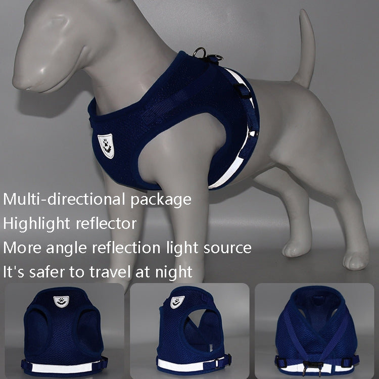 BL-844 Pet Chest Straps Reflective Breathable Dog Rope, Size: S(Black) - free shipping - PMC TechLife - Order now!