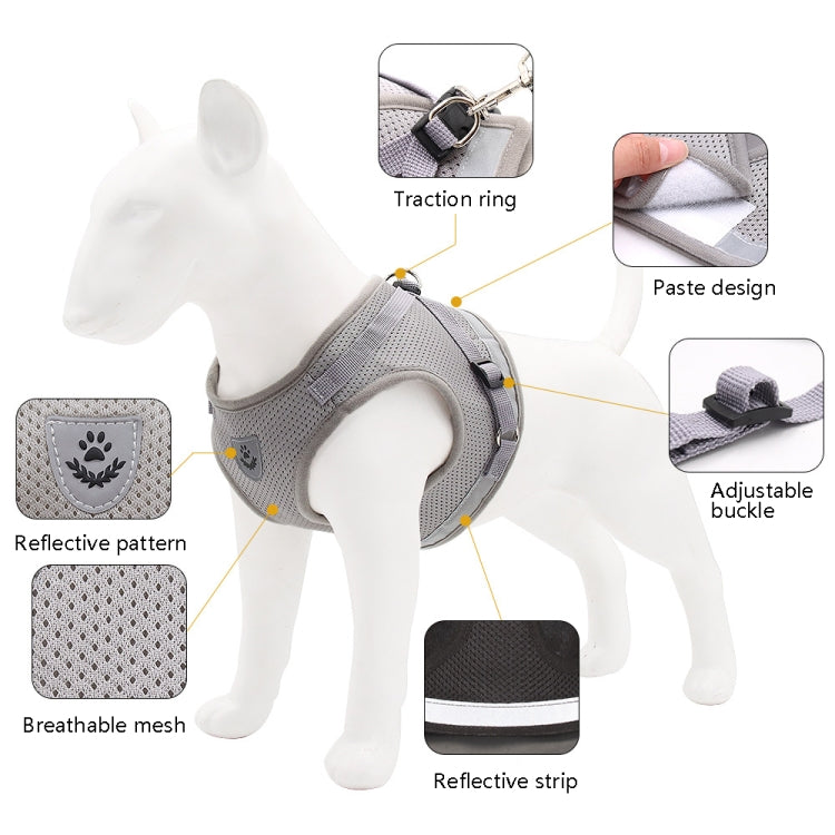 BL-844 Pet Chest Straps Reflective Breathable Dog Rope, Size: M(Black) - Leashes & Chest Strap by PMC TechLife | Online Shopping South Africa | PMC TechLife | Buy Now Pay Later Mobicred